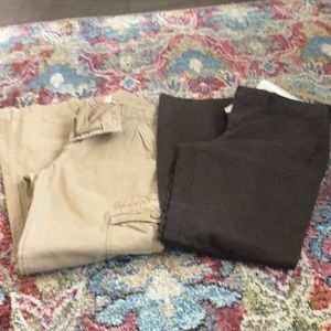 Old Navy ladies pants khaki and brown size 10